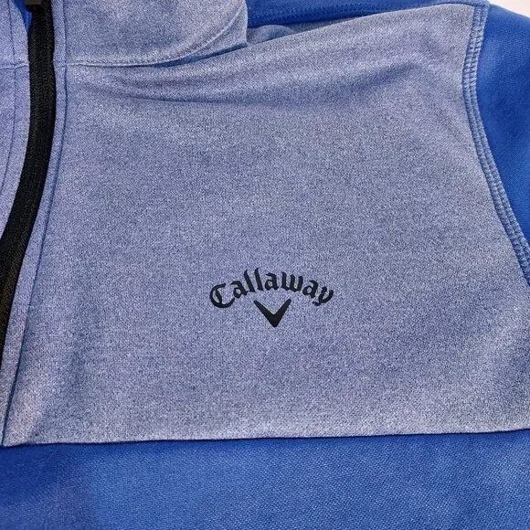Golf Pullover Callaway Sweater Mens Medium Sweatshirt Quarter Zip with  Pockets - Picture 5 of 8